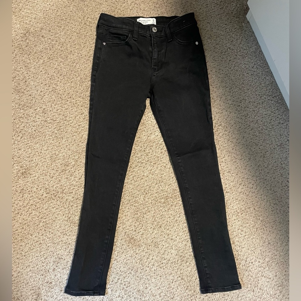 A&F Super Skinny Mid-Rise Denim 25/0s - Picture 3 of 6